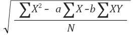 standard error of estimate5